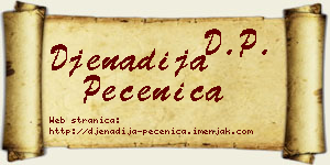 Đenadija Pečenica vizit kartica